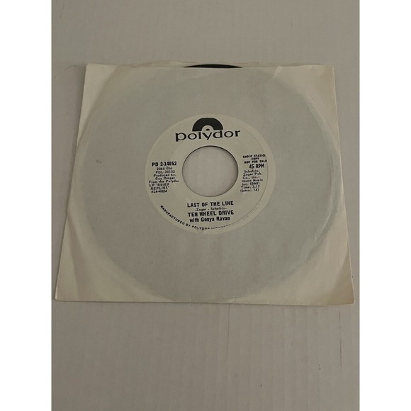 Ten Wheel Drive W/Genya Ravan- Last Of The Line, Polydor PD214052, Promo, NM 45 - Picture 1 of 7